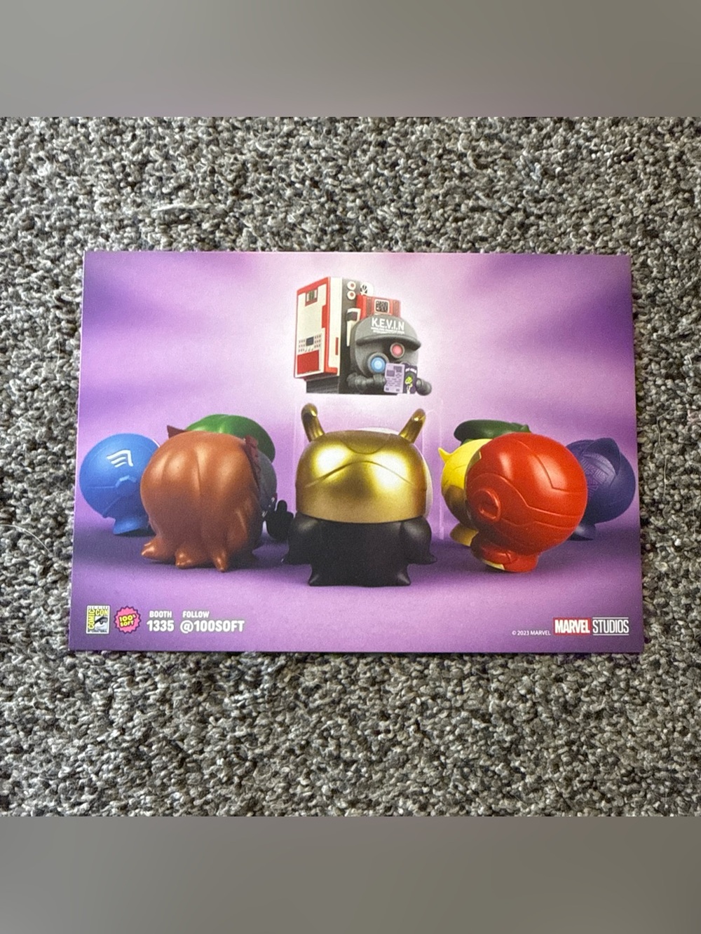 Marvel Studios SDCC Booth #1335 Promo Print Card Advertisement 7”x5”
